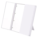 Tri-Fold Illuminated  LED Lighted Vanity Mirror Makeup Wide View Portable Travel Pocket Compact Led Mirror