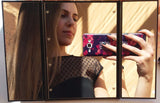 Tri-Fold Illuminated  LED Lighted Vanity Mirror Makeup Wide View Portable Travel Pocket Compact Led Mirror
