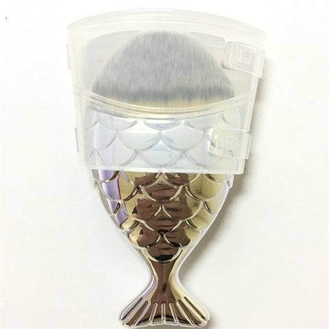 Hotrose Mermaid Foundation Makeup Brush Fish Shaped Powder Blusher