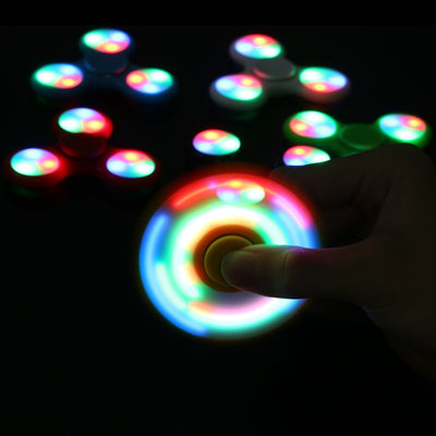 LED Light Fidget Spinner Finger ABS EDC Hand Spinner