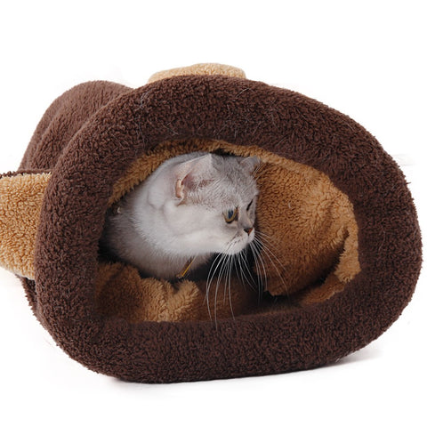 Cute Cat Sleeping Bag Warm Dog Cat Bed