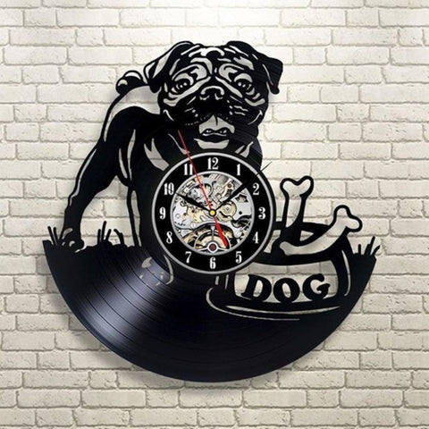 Chihuahua Cute Vinyl Record wall Clock Quartz Clock