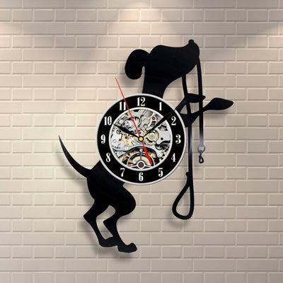 Dog Vinyl Record wall Clock Quartz Clock