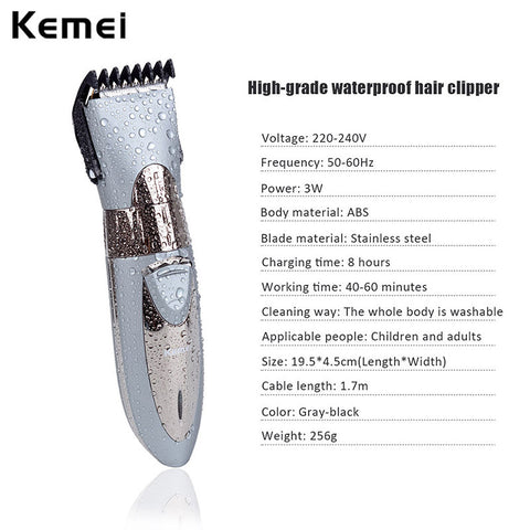 Professional Electric Hair Clipper Razor Trimmer Cutting Machine Haircut Barber Tools