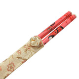 10 Pairs Ancient Pattern Print Bamboo Ecological Chopsticks Handmade