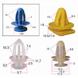 100Pcs 12 Sizes Assorted Car Styling Fender Clip Car Vehicle Plastic Rivets Fastener