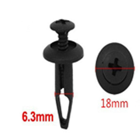 100Pcs Assorted Car Vehicle Plastic Rivets Fastener Bumper Panel Trim Clips