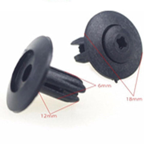 100Pcs Assorted Car Vehicle Plastic Rivets Fastener Bumper Panel Trim Clips