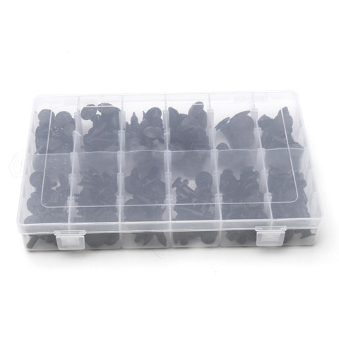 Set of 192 Clips Automotive Push Pin Retainer Assortment Kit For Toyota /Honda /GM /Ford