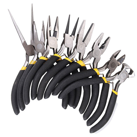 8Pcs/Set Pliers Needle Round Bent Nose High Quality