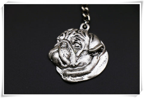 pug Keychain or necklace
