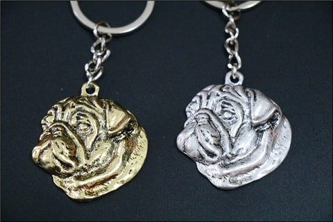 pug Keychain or necklace