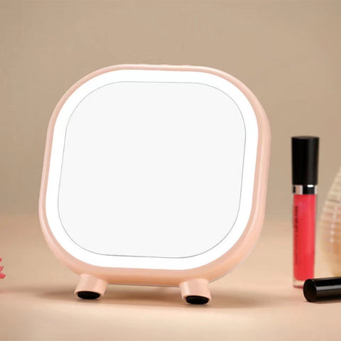 bluetooth speaker led table lamp multifunctional make up mirror rechargeable