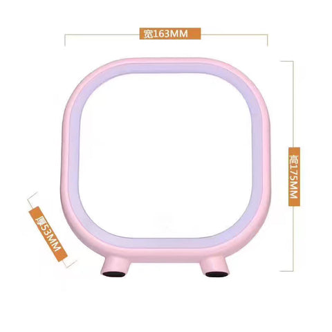 bluetooth speaker led table lamp multifunctional make up mirror rechargeable