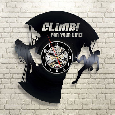 Rock ClimbingVinyl Record Creative Hanging Clock