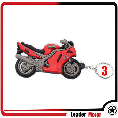 YAMAHA HONDA SUZUKI KAWASAKI HARLEY Z800 YZF-R6 Model Motorcycle Accessories Cool Rubber Keychain