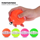 Pet Puppy Dog Funny Ball Teeth Silicon Toy Chew Sound Dogs Play Toys