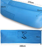 Fast Inflatable hangout Camping Sleep Bed Air Sofa With Side Pocket