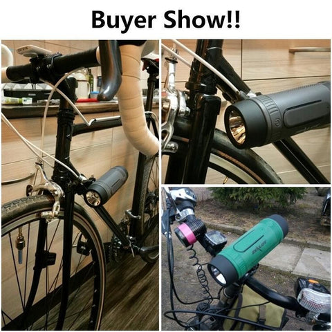 Zealot S1 Bluetooth Speaker Outdoor Bicycle Portable Subwoofer Bass Speakers 4000mAh Power Bank+LED light +Bike Mount+Carabiner