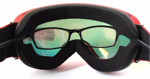 Ski goggles double layers UV400 anti-fog big ski mask glasses skiing men women snow