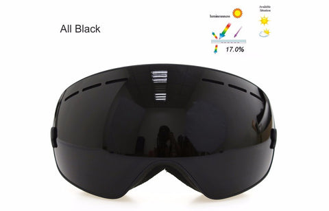 Ski goggles double layers UV400 anti-fog big ski mask glasses skiing men women snow