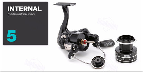 Mitchell AVOCET SILVER IV 1000 / 2000 / 4000 FD Spinning Fishing Reel 5+1BB Carp fishing Gear  Fishing reel