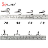 20 Pcs 2# 4# 6# 8# High Carbon Steel Fishing Hooks