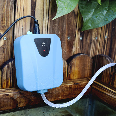 Durable Small Solar Powered/DC Charging Oxygenator Fishing Air Pump low noise