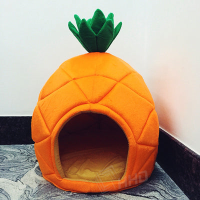 2 Size Creative Cute High-Grade Lovely Dog Lounger Pineapple Bed