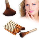 Professional 12 Pcs/lot Make Up Brushes Set Foundation Face&Eye Powder