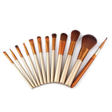 Professional 12 Pcs/lot Make Up Brushes Set Foundation Face&Eye Powder