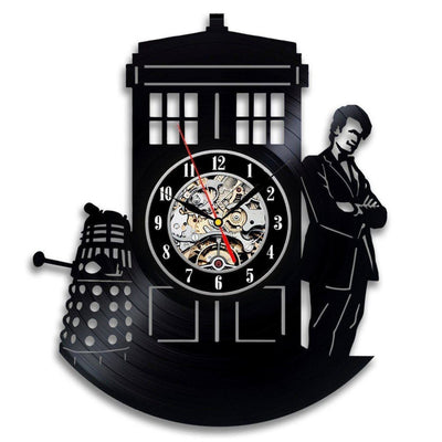 Doctor Who Vinyl Record wall Clock Quartz Clock