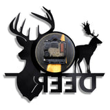 Deer Vinyl Record wall Clock Quartz Clock