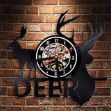 Deer Vinyl Record wall Clock Quartz Clock