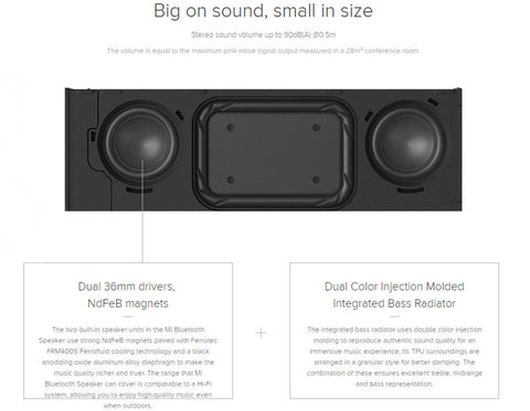 Original Xiaomi Bluetooth Speaker Wireless metel Stereo Portable MP3 Player Handsfree Call Support TF Card  3D Subwoofer  Mini