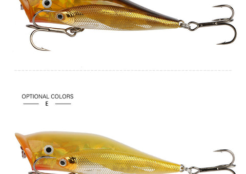 10cm 25.5g 1pcs Fishing Lure Popper Wobble Group Fishing Lure with VMC Hooks