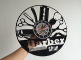 Barber Hair Vinyl Record wall Clock Quartz Clock