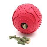 Pet Dog Ball Toy Drain Food Treat Chew Ball Rubber Products Puzzle Toys