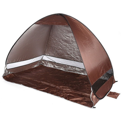 Instant Quick Cabana Beach Tent Outdoor Automatic Foldable Sun Shelter 3 - 4 Person Portable UV Protection