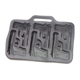 6 Cavities Gun Pistol Shaped Silicone Mold Chocolate Ice Cube Tray