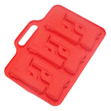 6 Cavities Gun Pistol Shaped Silicone Mold Chocolate Ice Cube Tray