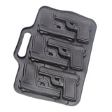 6 Cavities Gun Pistol Shaped Silicone Mold Chocolate Ice Cube Tray