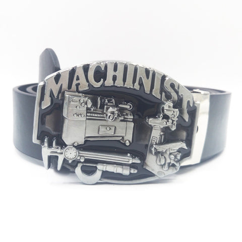 Mechinist belt buckle with belt