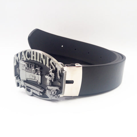 Mechinist belt buckle with belt