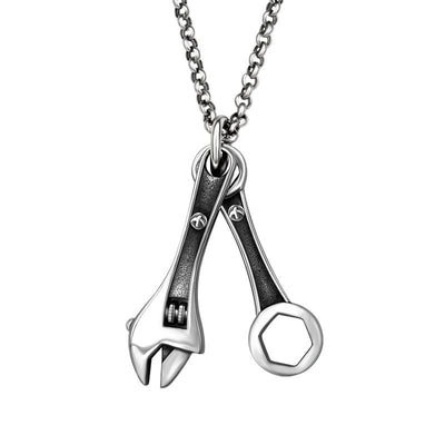 Necklace Stainless Steel Mini Wrench Pendant Necklace
