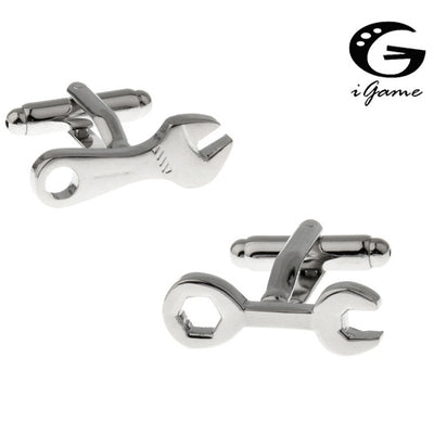 Wrench Cuff Links Silver Color