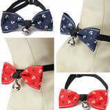 1Pcs Adjustable Dog Collar Cat Pet Cute Bow Tie With Bell Puppy Kitten Necktie Collar