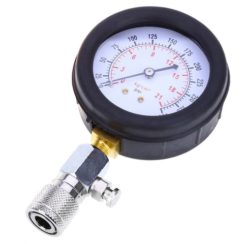 9 PCS Petrol Gas Engine Cylinder Compressor Gauge Meter Test Pressure Compression Tester