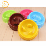 Anti Choke Pet Dog Cat Feeding Food Bowl Puppy Slow Down Eating Feeder Food or Drink Water Bowl Dish