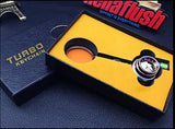 Turbo Keychain Car Parts Model Matte Sleeve Spinning Turbine Turbocharger with box (non Rechargeable)
